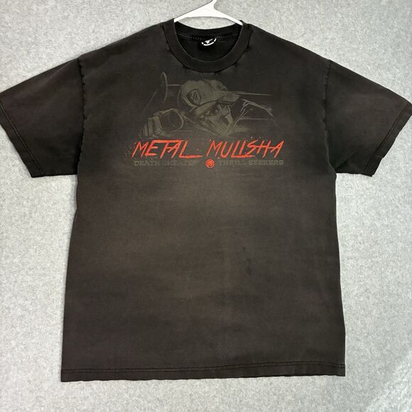 Metal Mulisha T-Shirt Men’s XL Black Death Thrill Seekers Skull Graphic Moto - Picture 1 of 6